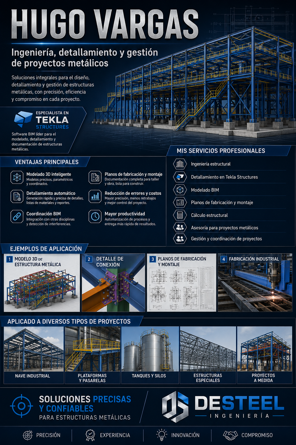 Dossier visual de servicios profesionales DESTEEL